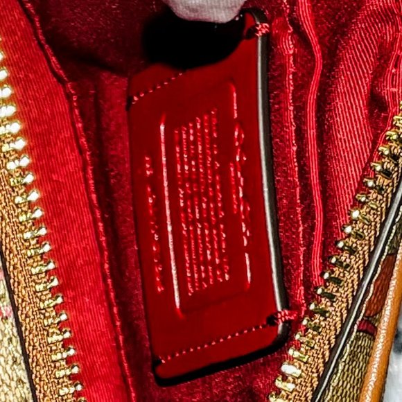 NWOT - COACH JES CROSSBODY 20 IN RAINBOW SIGNATURE CANVAS (C1308) - Picture 11 of 13